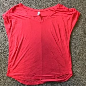 Victoria’s Secret coral T-shirt blouse